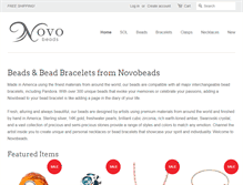 Tablet Screenshot of novobeads.com